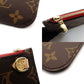 LOUIS VUITTON Monogram Neverfull Pouch Brown PVC Leather 7-9-012