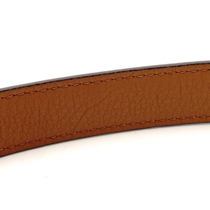 LOUIS VUITTON Monogram Reverse Belt Brown PVC Leather Reversible Size 65/26 7-9-075