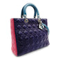 Christian Dior Lady Dior 2-Way Handbag Shoulder Leather Multicolor 7-9-090