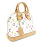 LOUIS VUITTON Multicolor Alma PM White Studded Handbag Leather 7-9-152