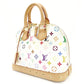 LOUIS VUITTON Multicolor Alma PM White Studded Handbag Leather 7-9-152