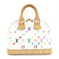 LOUIS VUITTON Multicolor Alma PM White Studded Handbag Leather 7-9-152