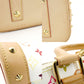 LOUIS VUITTON Multicolor Alma PM White Studded Handbag Leather 7-9-152