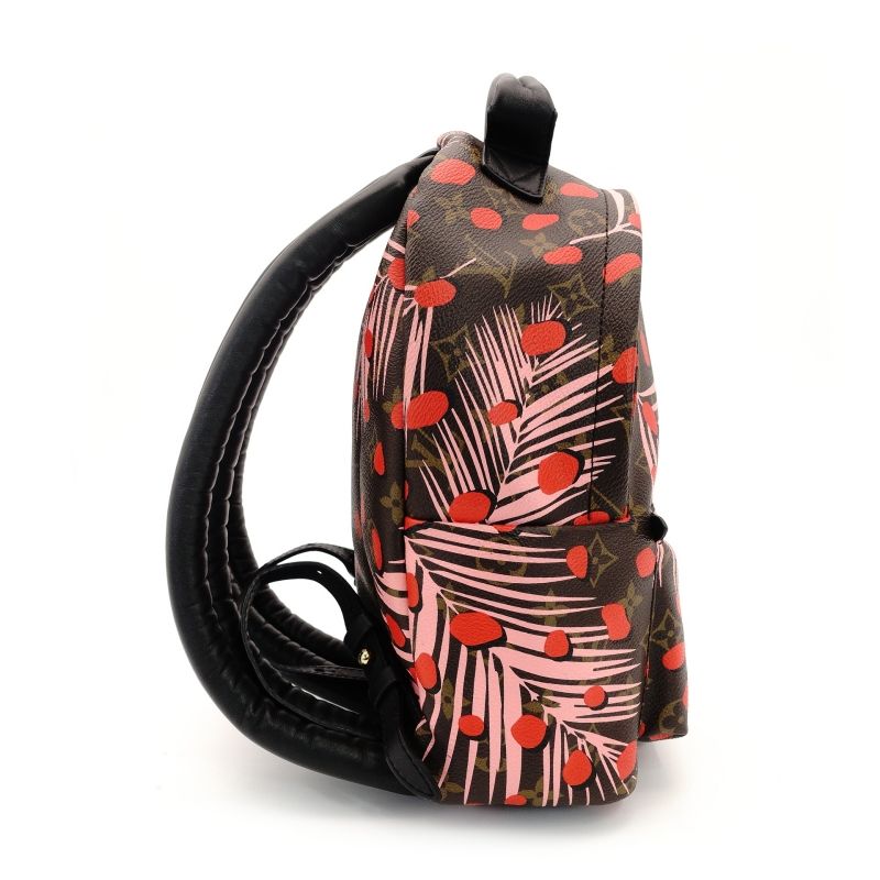 LOUIS VUITTON Palm Springs PM Backpack Jungle Dot Brown × Pink × Red Monogram 7-9-249