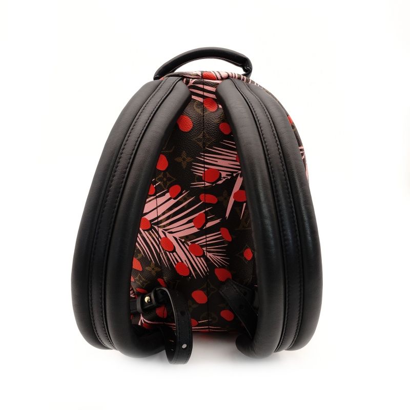 LOUIS VUITTON Palm Springs PM Backpack Jungle Dot Brown × Pink × Red Monogram 7-9-249