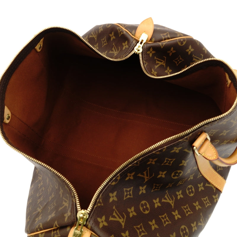 LOUIS VUITTON Keepall 55 Monogram Boston Bag Travel Brown 7-9-285