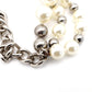 CHANEL Bracelet with CC Logo, Fake Pearls, Silver, With Box 7-9-309