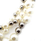 CHANEL Bracelet with CC Logo, Fake Pearls, Silver, With Box 7-9-309