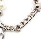 CHANEL Bracelet with CC Logo, Fake Pearls, Silver, With Box 7-9-309