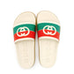 Unused GUCCI Sandals Unisex Size EU 39 (9.6"–9.8") GG Logo With Box 7-9-331