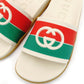Unused GUCCI Sandals Unisex Size EU 39 (9.6"–9.8") GG Logo With Box 7-9-331