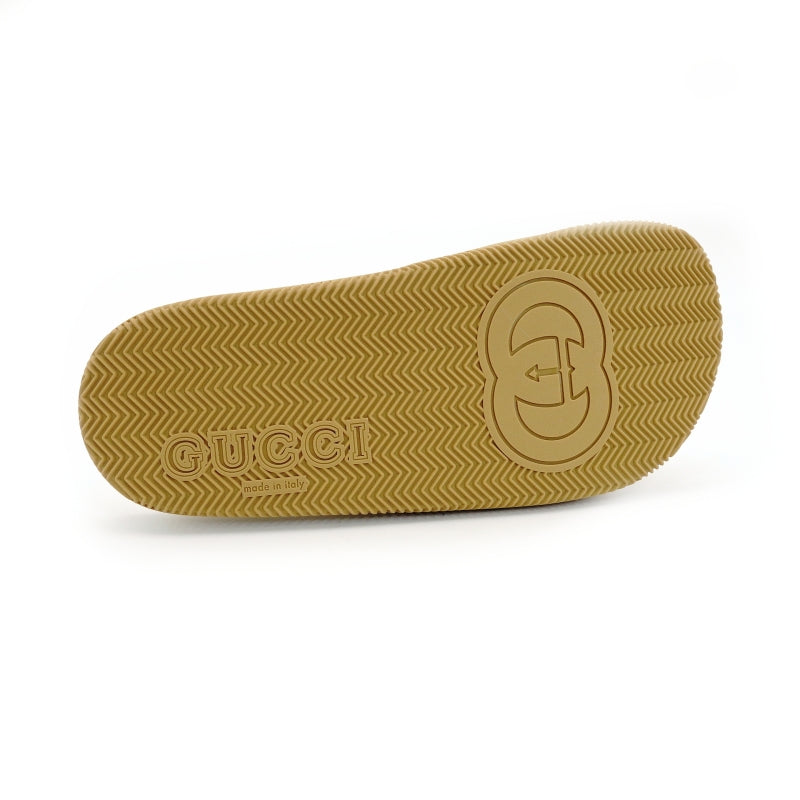 Unused GUCCI Sandals Unisex Size EU 39 (9.6"–9.8") GG Logo With Box 7-9-331