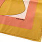 Saint Laurent Scarf 35.4" x 35.4" 100% Silk Mustard Yellow Stole 7-9-332