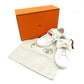 Hermès Day Low-Cut Sneakers Kelly Hardware Leather White Size 36 White Approx. 9.1"–9.3" 7-9-427