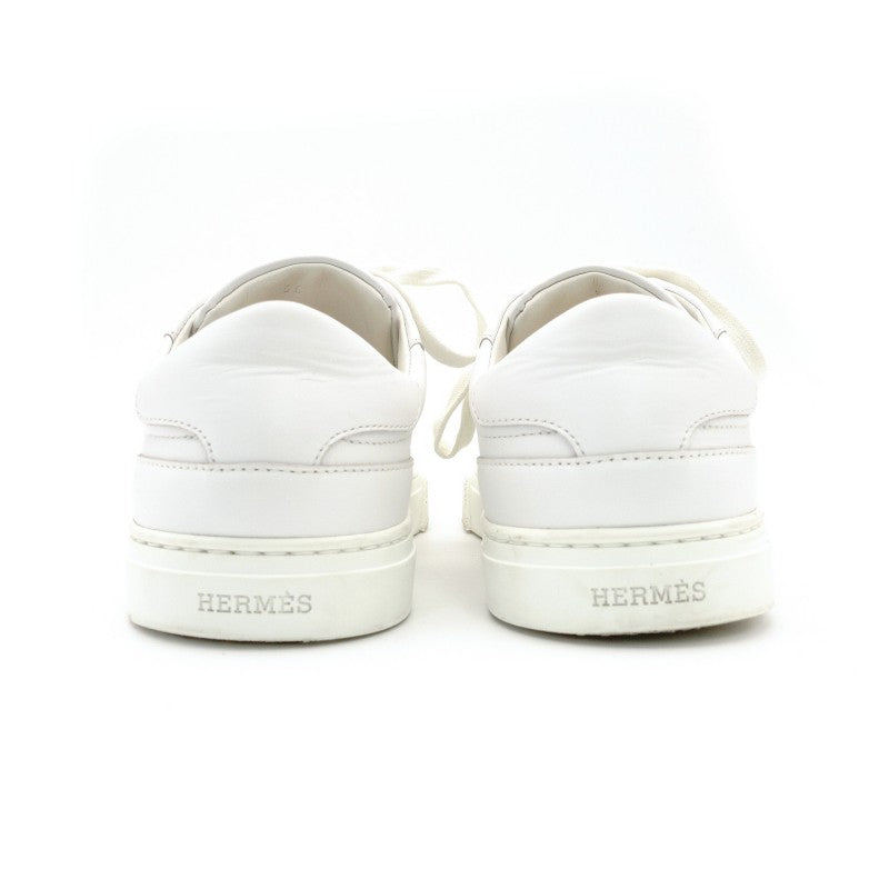 Hermès Day Low-Cut Sneakers Kelly Hardware Leather White Size 36 White Approx. 9.1"–9.3" 7-9-427