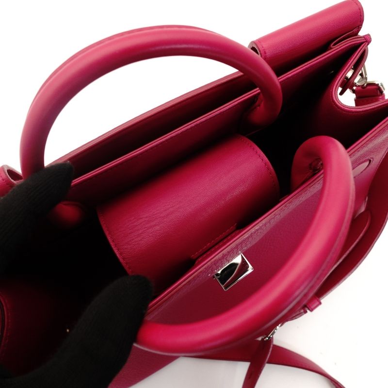 DIOR EVER Handbag Pink 2-Way Crossbody Leather 7-9-433