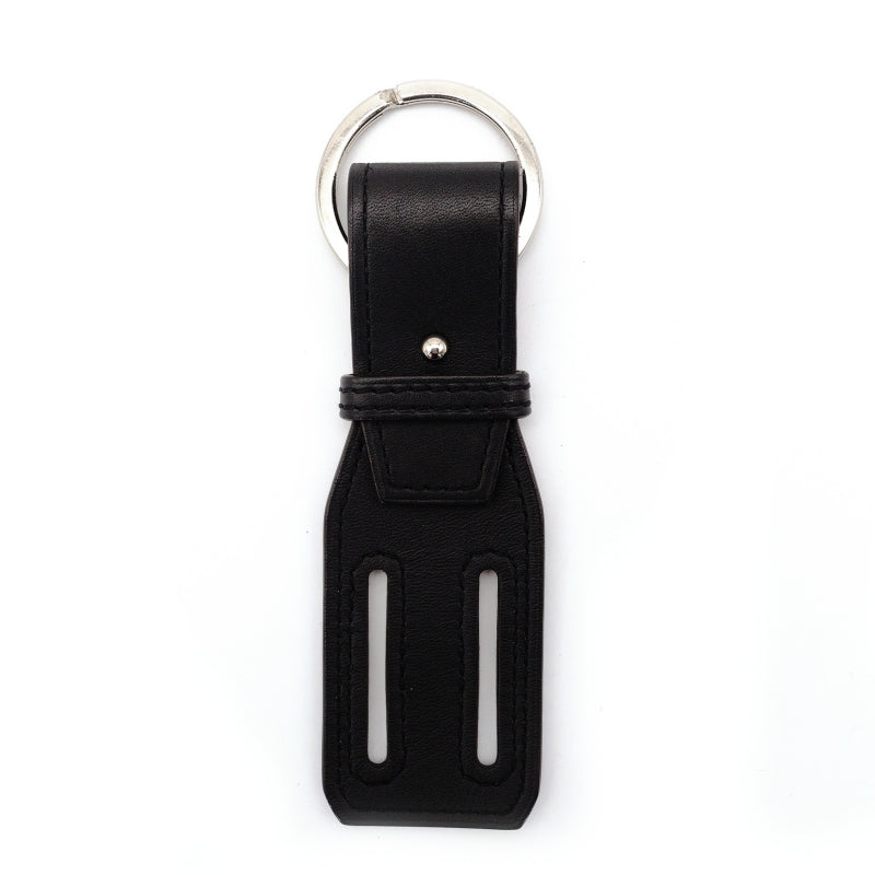 HERMES Key Holder Black Key Charm Leather Black Excellent Condition A-Stamped Men's 7-9-444