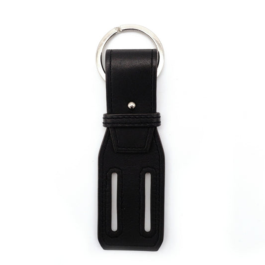 HERMES Key Holder Black Key Charm Leather Black Excellent Condition A-Stamped Men's 7-9-444