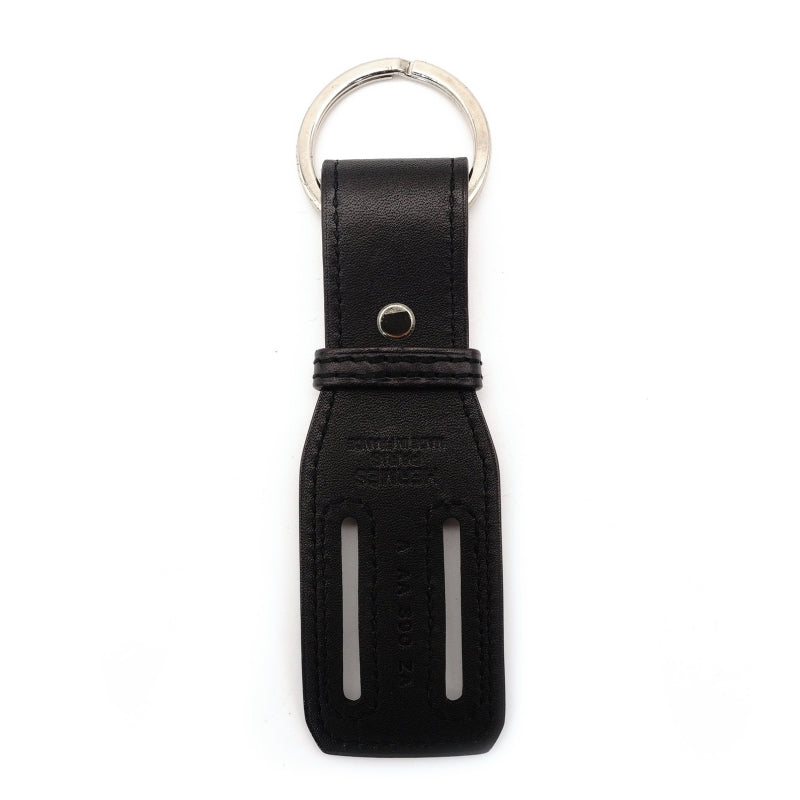 HERMES Key Holder Black Key Charm Leather Black Excellent Condition A-Stamped Men's 7-9-444