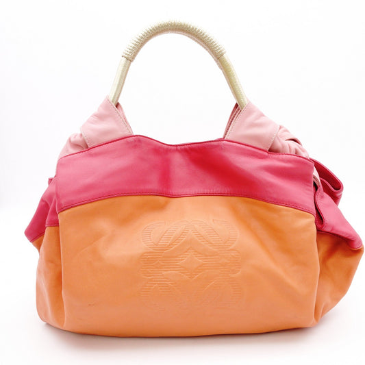 LOEWE Nappa Aire Shoulder Bag Leather Pink Bicolor