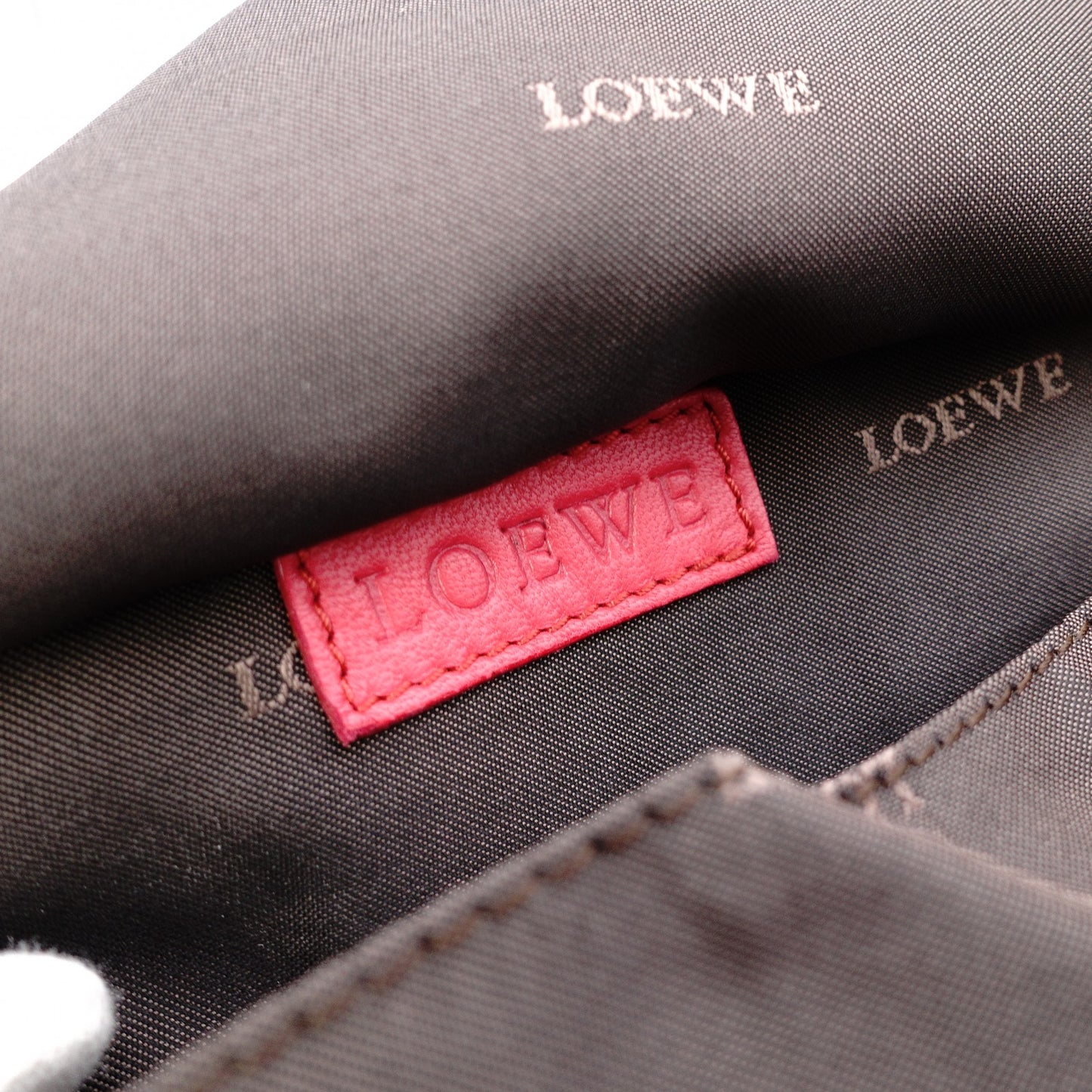 LOEWE Nappa Aire Shoulder Bag Leather Pink Bicolor