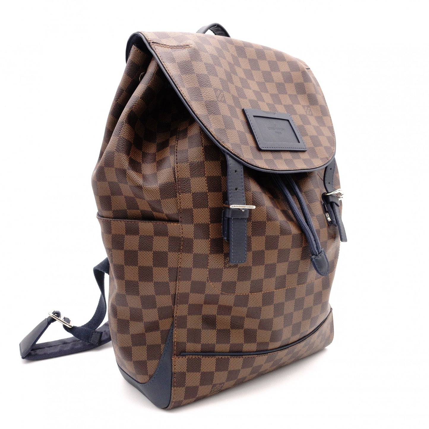 LOUIS VUITTON Runner Backpack, Damier, Leather and PVC, Brown, Men's
