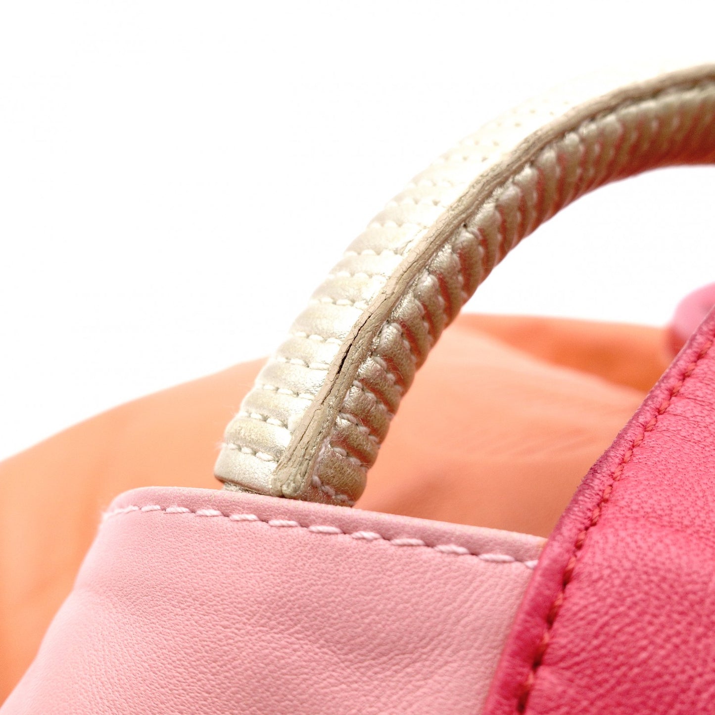 LOEWE Nappa Aire Shoulder Bag Leather Pink Bicolor