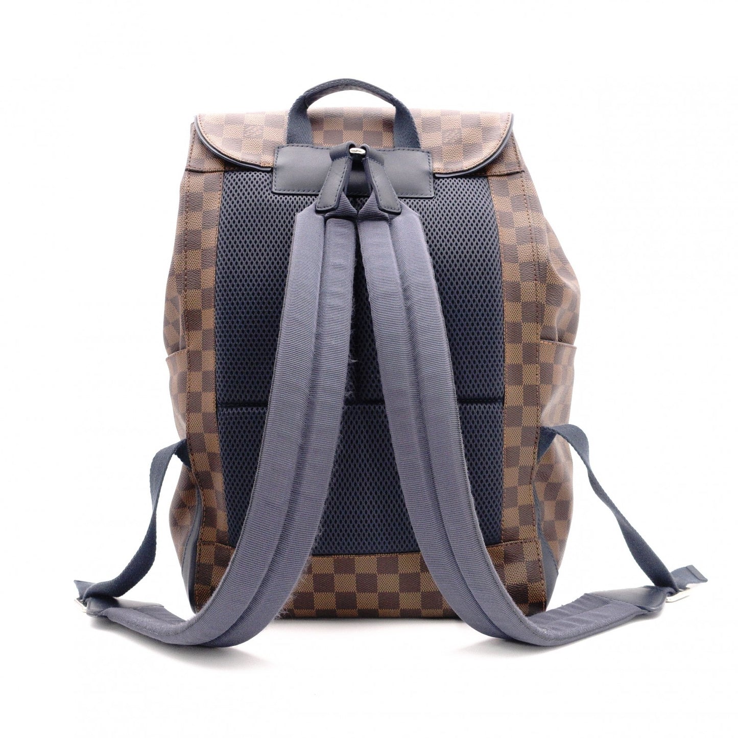 LOUIS VUITTON Runner Backpack, Damier, Leather and PVC, Brown, Men's