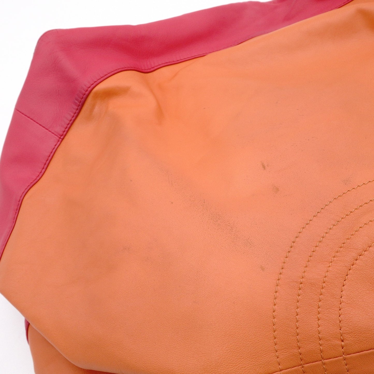 LOEWE Nappa Aire Shoulder Bag Leather Pink Bicolor