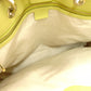 GUCCI Bamboo Shopper Large Tote Bag Yellow Leather 2-Way Yellow Shoulder 7-10-447