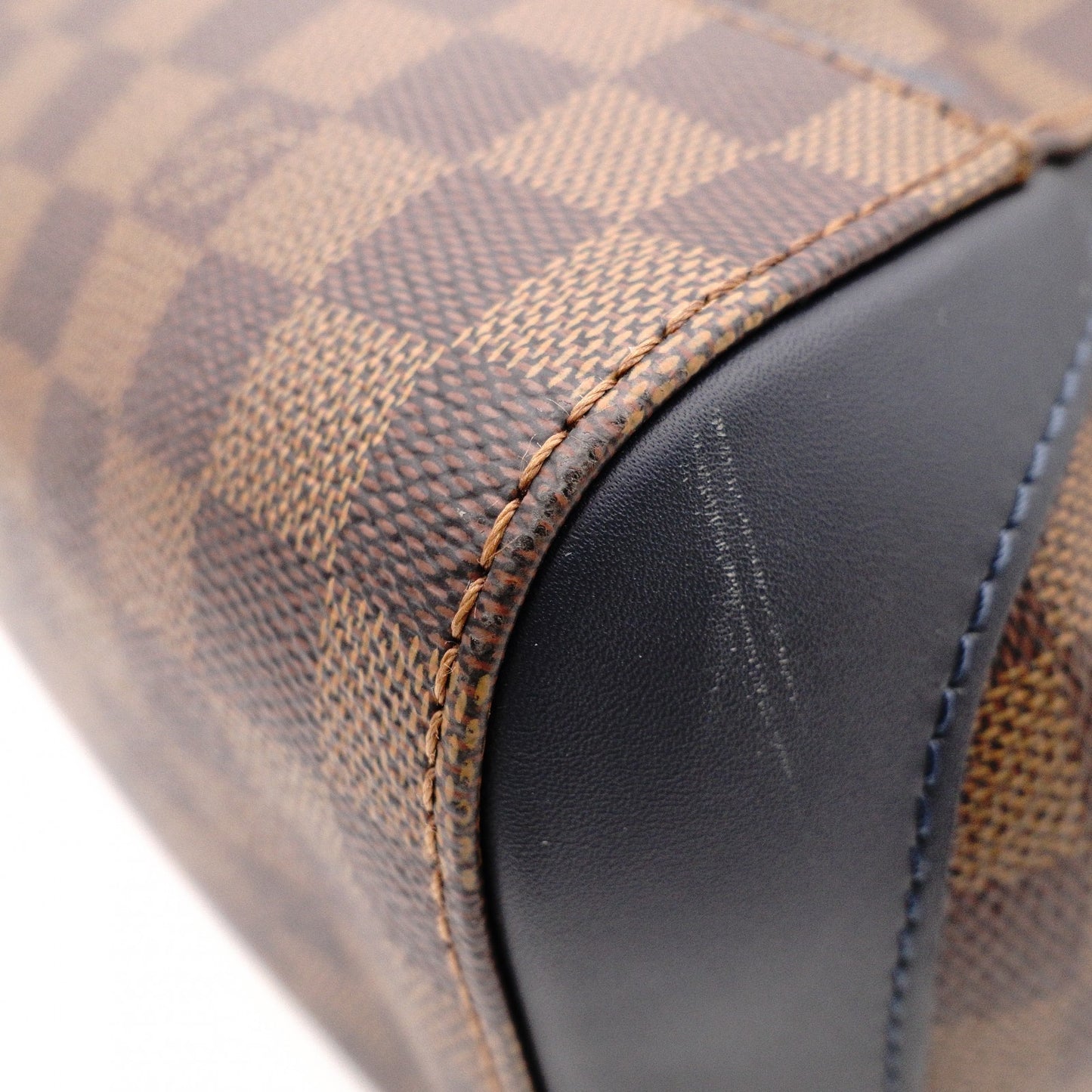 LOUIS VUITTON Runner Backpack, Damier, Leather and PVC, Brown, Men's