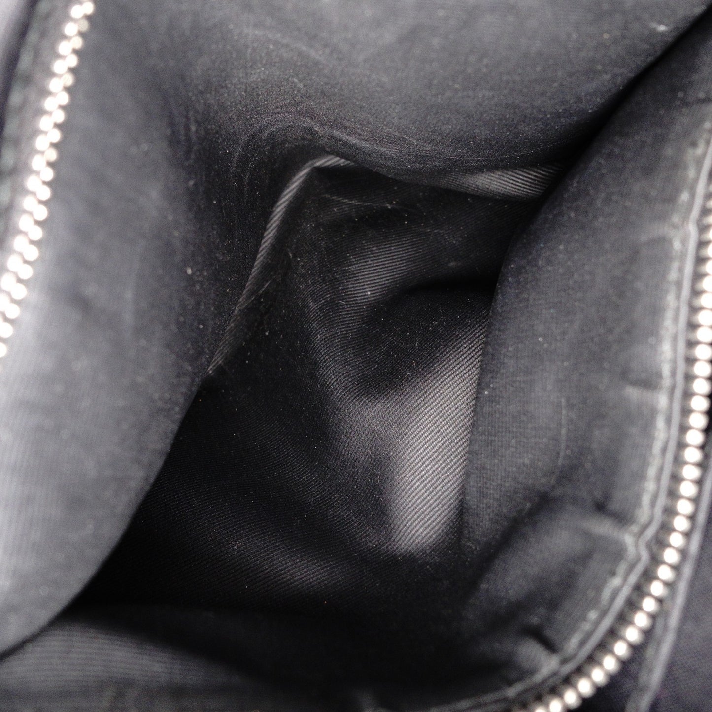 Christian Dior Granville Handbag, Leather, Black, 2-Way, Silver Hardware