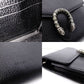 GUCCI Duo Nysos Shoulder Bag Leather Black Chain