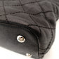CHANEL Matelassé Coco Mark Caviar Skin Tote Bag Black Silver Hardware Shoulder 7-10-684