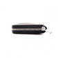 LOEWE Anagram Coin Purse, Leather, Black, White Logo, Silver Hardware