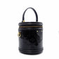 LOUIS VUITTON Cannes Vernis Shoulder Bag Patent Leather Black