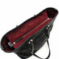 CHANEL Matelassé Coco Mark Caviar Skin Tote Bag Black Silver Hardware Shoulder 7-10-684