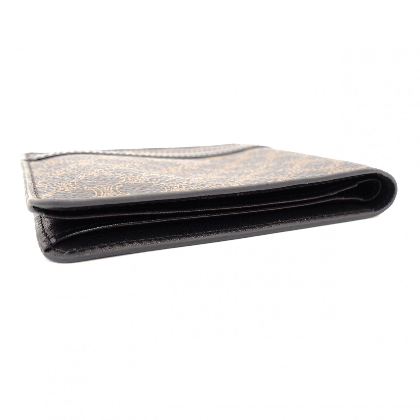 CELINE Macadam Bifold Wallet Brown × Black Wallet Men's Women's 7-10-152