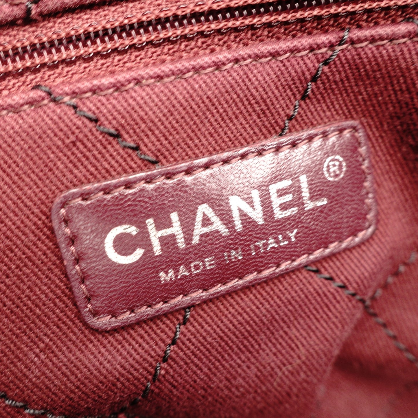 CHANEL Matelassé Coco Mark Caviar Skin Tote Bag Black Silver Hardware Shoulder 7-10-684