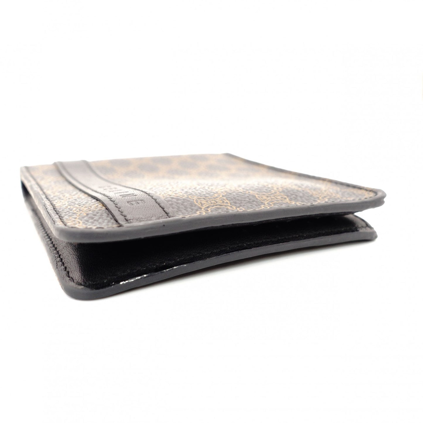 CELINE Macadam Bifold Wallet Brown × Black Wallet Men's Women's 7-10-152