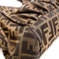 FENDI Zucca Shoulder Bag, Canvas and Leather, Brown Tote Bag