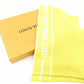 LOUIS VUITTON Cup Towel Yellow Scarf Cotton Cashmere Oversized With Box 7-10-732