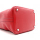 HERMES Picotin Lock Handbag, Leather, Red, Silver Hardware, T-Stamp