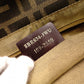 FENDI Zucca Shoulder Bag, Canvas and Leather, Brown Tote Bag