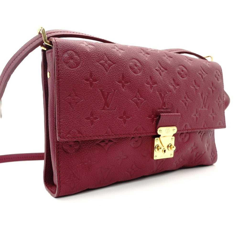 Louis Vuitton Fascinante Monogram Implant Shoulder Bag Orolle Leather Logo Gold Hardware Crossbody 7-10-535