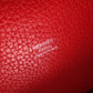 HERMES Picotin Lock Handbag, Leather, Red, Silver Hardware, T-Stamp