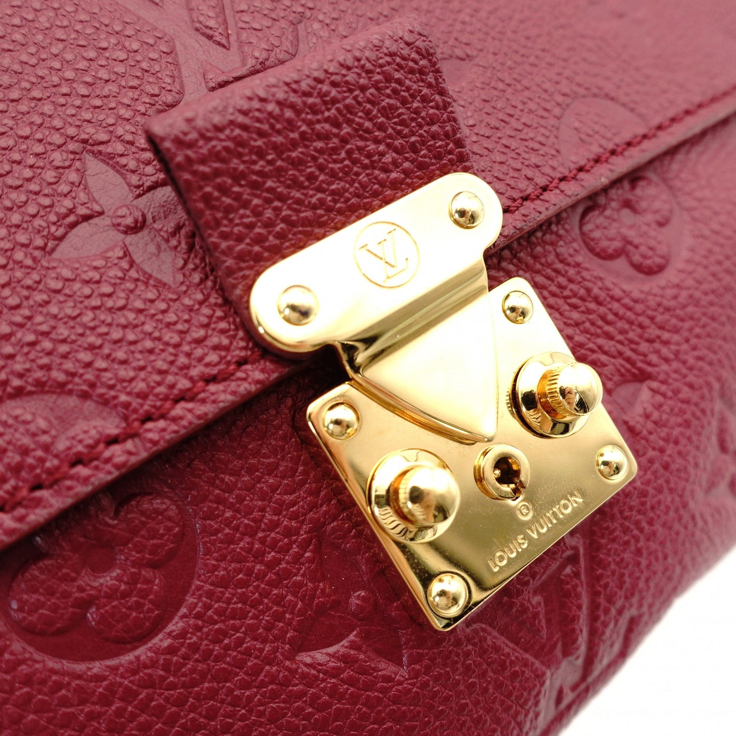 Louis Vuitton Fascinante Monogram Implant Shoulder Bag Orolle Leather Logo Gold Hardware Crossbody 7-10-535