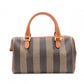FENDI Pecan Handbag, Leather and PVC, Brown, Vintage