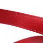 HERMES Picotin Lock Handbag, Leather, Red, Silver Hardware, T-Stamp