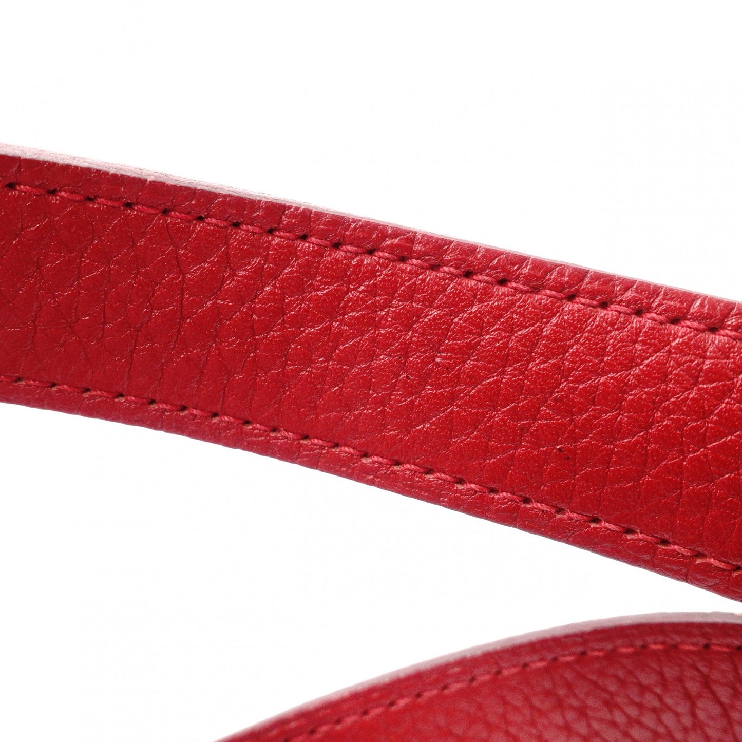 HERMES Picotin Lock Handbag, Leather, Red, Silver Hardware, T-Stamp
